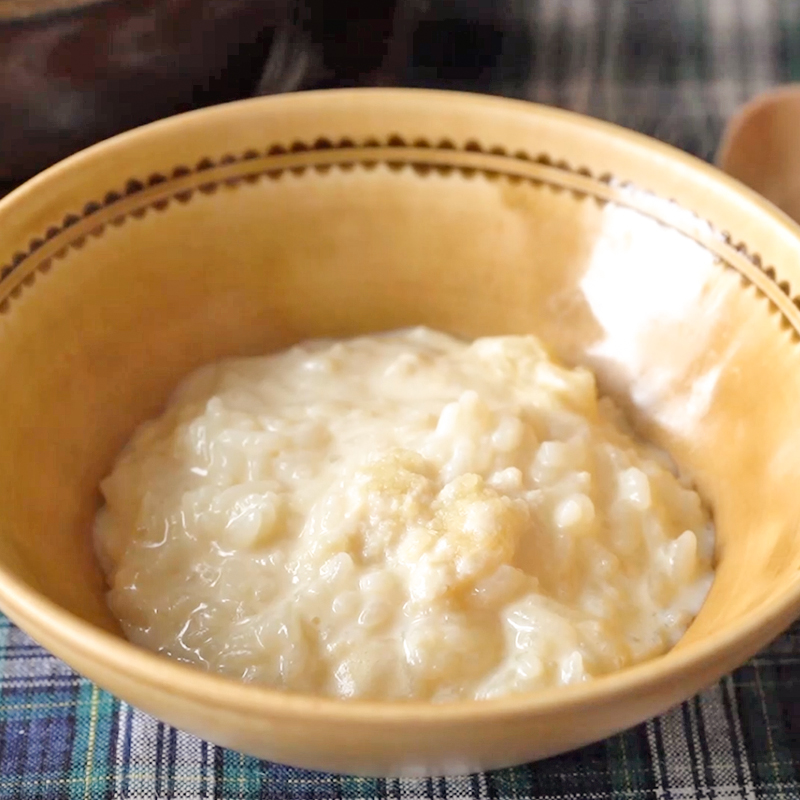 しょうが入り豆乳かゆサムネイル